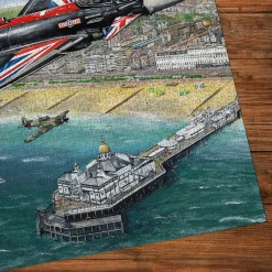 Gibsons Airshow Over Eastbourne 1000 Piece Jigsaw Puzzle Online