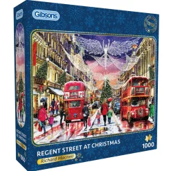 Gibsons Regent Street at Christmas 1000 Piece Jigsaw Puzzle Online