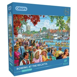 Gibsons Rowing at the Regatta 1000 Piece Jigsaw Puzzle New