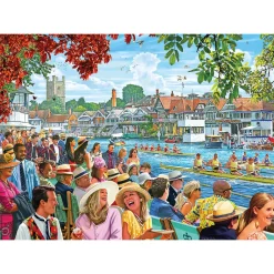 Gibsons Rowing at the Regatta 1000 Piece Jigsaw Puzzle New