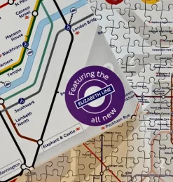 Gibsons TfL London Tube Map 1000 Piece Jigsaw Puzzle Online