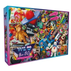Gibsons We Love the 80s 1000 Piece Jigsaw Puzzle New